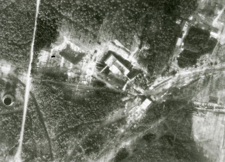 Alliierte Luftaufnahme der DAG-Anlagen in Stadtallendorf, 1943-1945