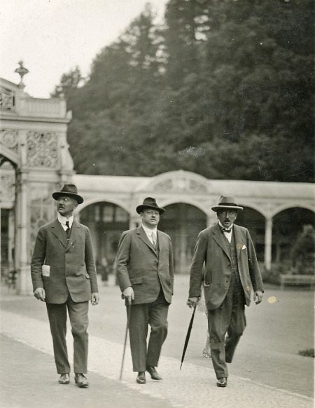 Reichsaußenminister Stresemann mit Begleitern in Bad Wildungen, 1924-1929