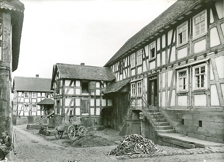 Fachwerkhaus eines Schmieds in Ebsdorf, 1938