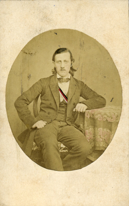 Ludwig Bickell als Student, um 1860/65