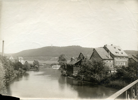Die Lahn in Marburg, 22. Juni 1903