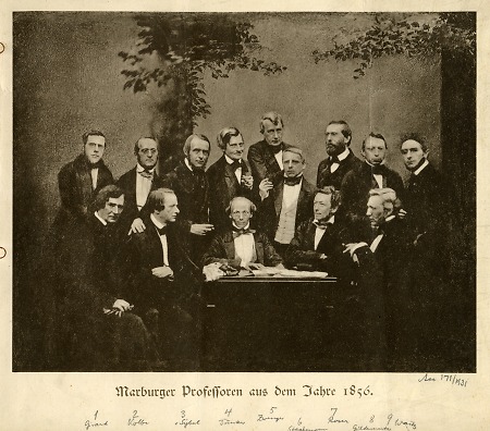 Marburger Professoren aus dem Jahr 1856, um 1856