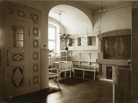 Deutschhausklinik in Marburg, Vorhalle, um 1910