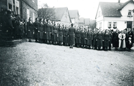 Einheit des weiblichen Reichsarbeitsdienstes in Kleinsassen, 1939
