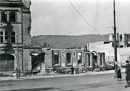 Bombenschäden in Marburg, 1944-1945