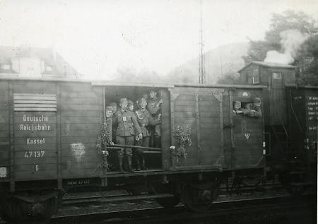 Ankunft der 8. Kompanie in Marburg, um 1933-1942