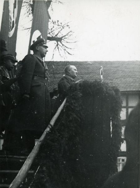 Nationalsozialistische Kundgebung in Marburg, um 1933