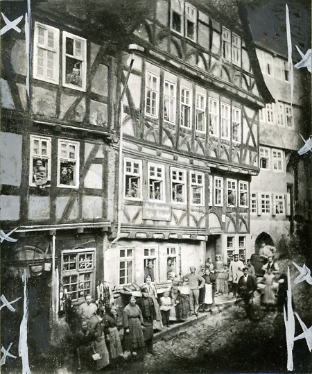 Häuser in der Marburger Wettergasse, 1849?