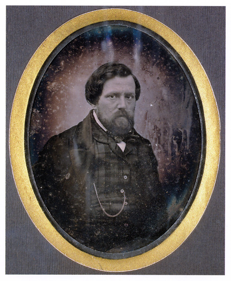 Selbstbildnis des Frankfurter Fotografen Friedrich Wilhelm Maas, um 1848