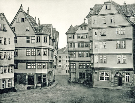 Die Ostseite des Kasseler Altmarktes, vor 1914