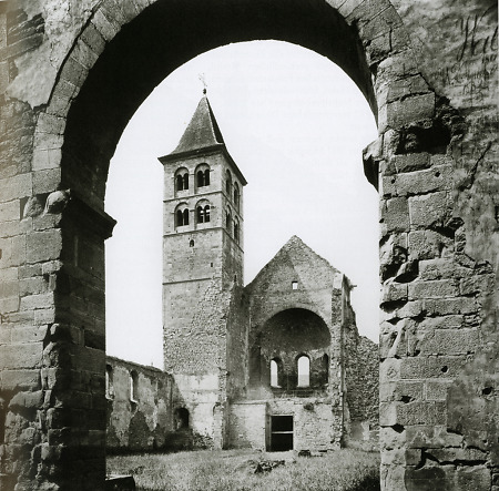 Die Ruine der Hersfelder Stiftskirche, um 1900
