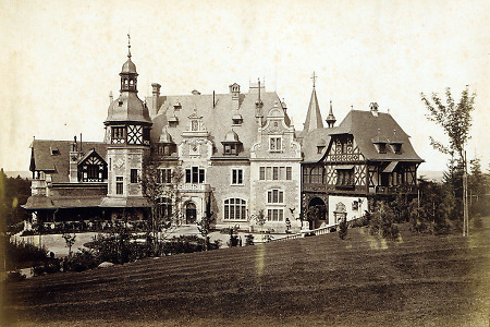 Südseite von Schloss Rauischholzhausen, 1878