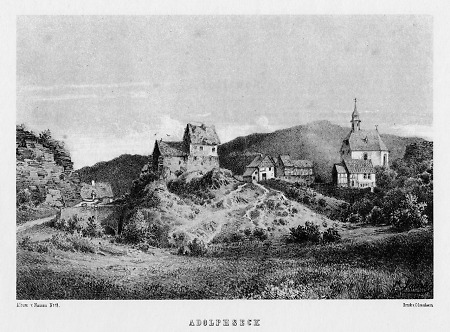 Ansicht von Adolfseck, 1864