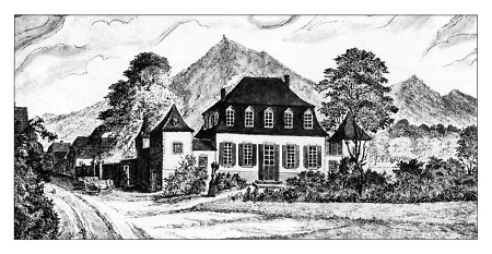 Ansicht des Hofgutes von Hähnlein, 1851