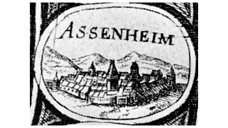 Ansicht von Assenheim, nach 1621