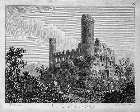 Ansicht des Auerbacher Schlosses, 1813