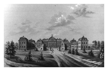 Ansicht des Schlosses in Arolsen, 1853