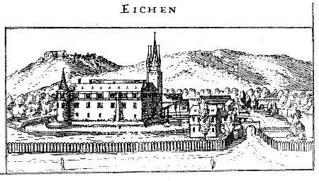 Ansicht des Eichhofs bei Hersfeld, 1605