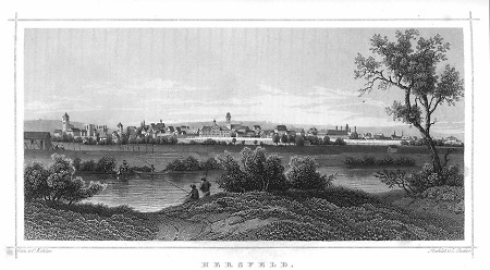 Ansicht von Bad Hersfeld, 1850