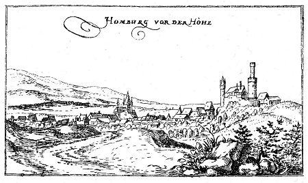 Ansicht von Bad Homburg, 1605