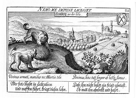 Ansicht von Bad Homburg, 1630