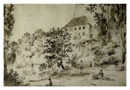 Im Bad Homburger Schlosspark, um 1800