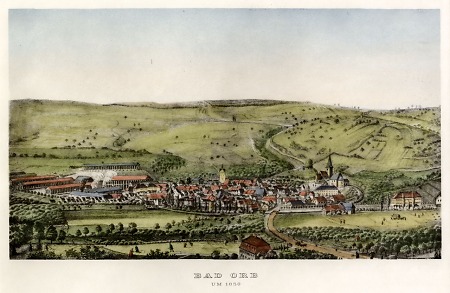 Ansicht von Bad Orb, um 1850