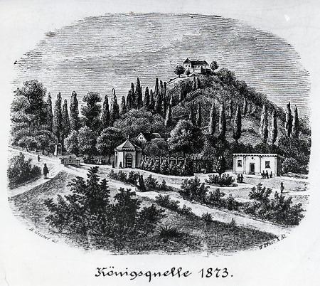 Ansicht der Königsquelle, 1873