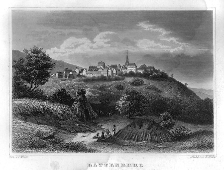 Ansicht von Battenberg, 1849