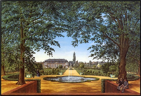Blick auf die Orangerie zu Bessungen, 1850