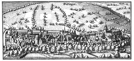 Ansicht von Büdingen, 1646