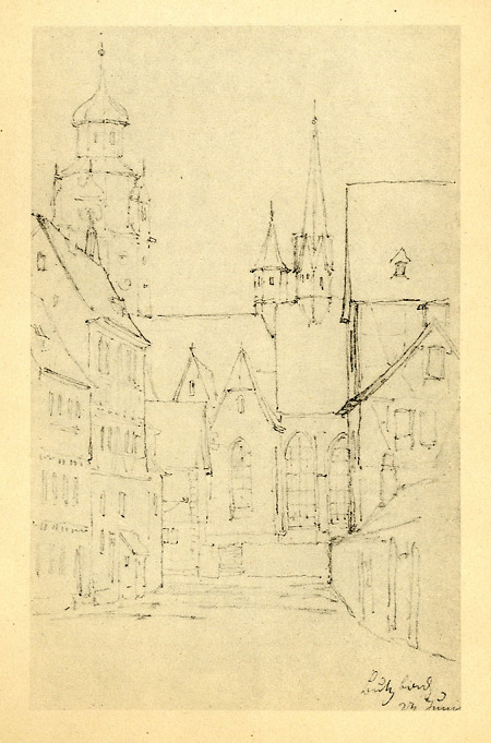 Ansicht der Markuskirche, 1826/27