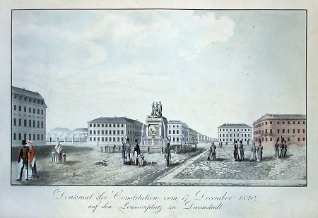 Ansicht des Louisenplatzes, nach 1820