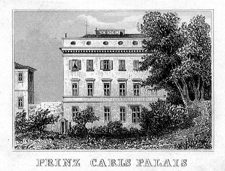 Ansicht des Prinz-Carls-Palais, 1849