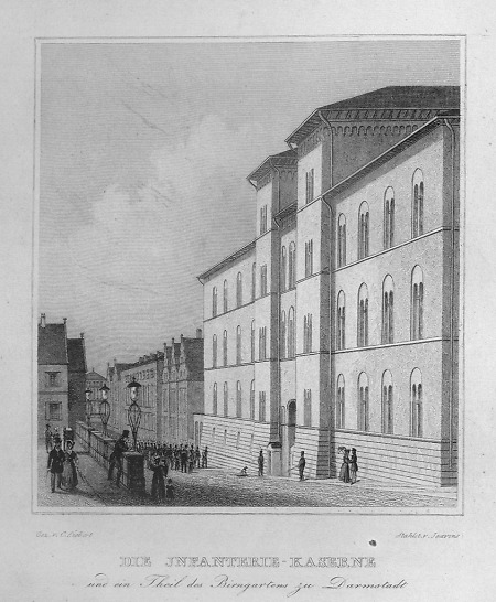 Ansicht der Infanterie-Kaserne, 1849