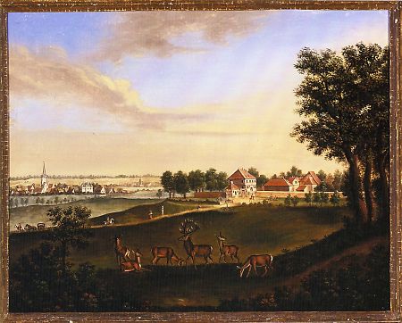 Ansicht des Bingenheimer Forsthauses, 18. Jahrhundert