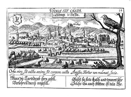 Ansicht von Eschwege und der Boyneburg, 1631