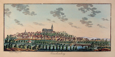 Ansicht von Frankenberg, um 1850