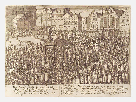 Einzug des Kaisers Matthias I. in den Römer, 1612