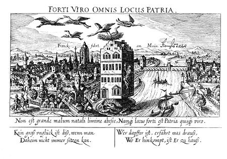 Ansicht von Frankfurt von Westen, 1623