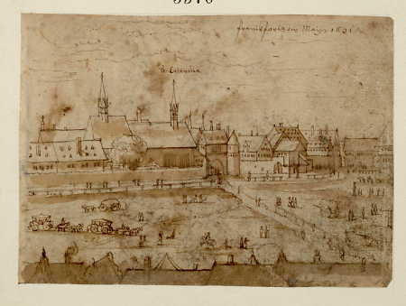 Katharinentor in Frankfurt, die Zeil, 1631
