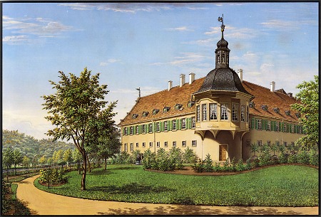 Ansicht des Jagdschlosses Kranichstein, 1859