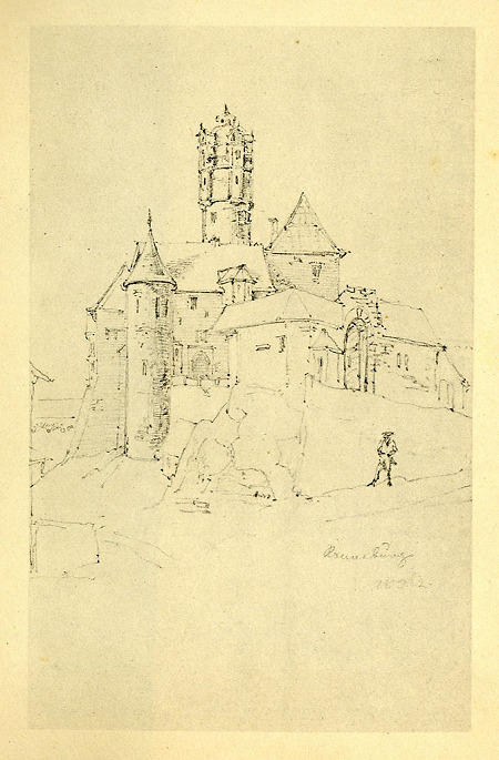 Ansicht von Burg Ronneburg, 1826/27