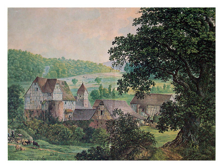 Ansicht von Schloss Nauses, um 1815