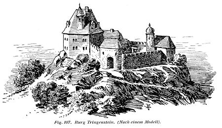 Ansicht der Burg Tringenstein, 2. Hälfte 18. Jahrhundert