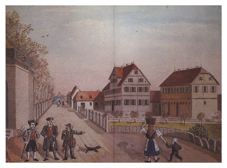 Jagdschloss Eulbach nahe Würzberg, um 1830