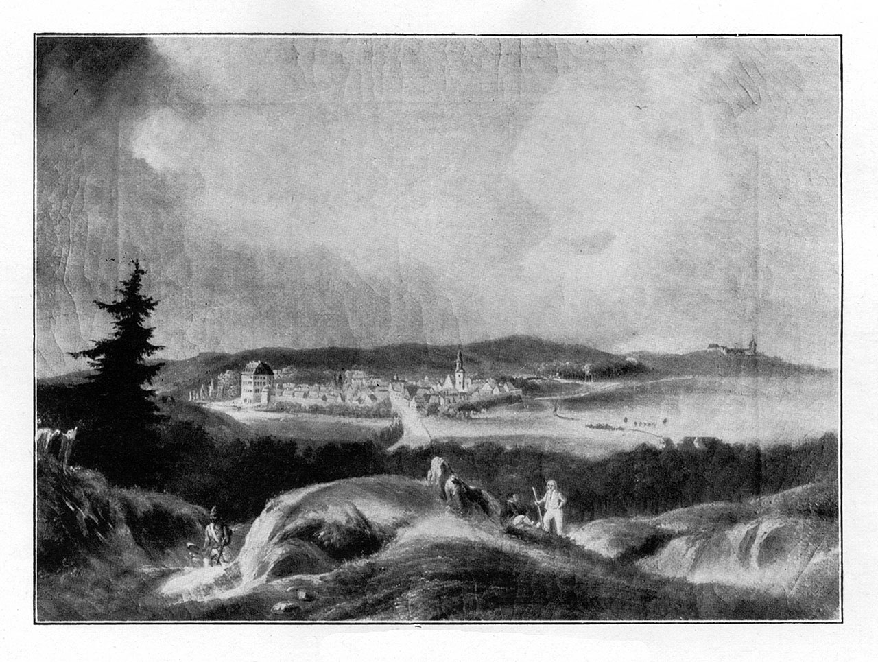 Blick auf Assenheim, 19. Jahrhundert