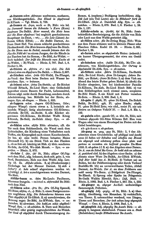 Page View: Volume 1, Columns 29–30