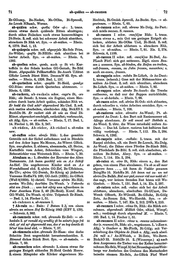 Page View: Volume 1, Columns 71–72