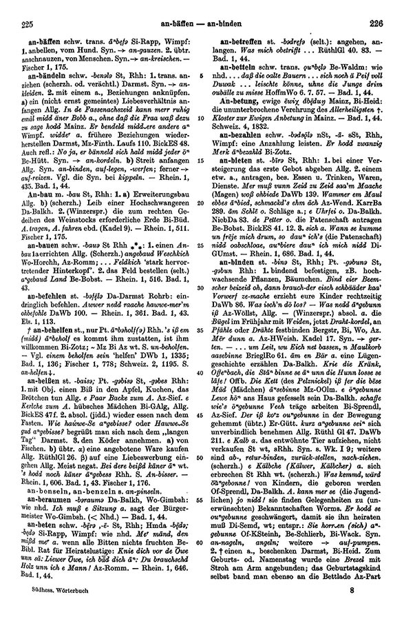 Page View: Volume 1, Columns 225–226
